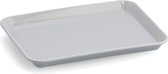 Zeller dienblad - rechthoek - grijs - kunststof - 24 x 18 cm