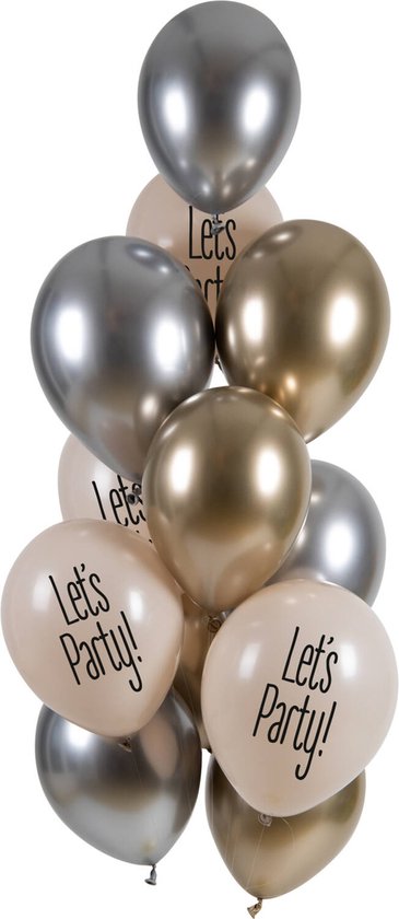 6 ballonnen pastel sprinkles meerkleurig 33cm