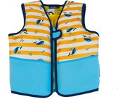 Swim Essentials Zwemvest Kind - Walvissen Geel/Blauw - 18-30 kg - 3-6 jaar