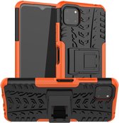 Coverup Rugged Kickstand Back Cover - Geschikt voor Samsung Galaxy A22 5G Hoesje - Oranje