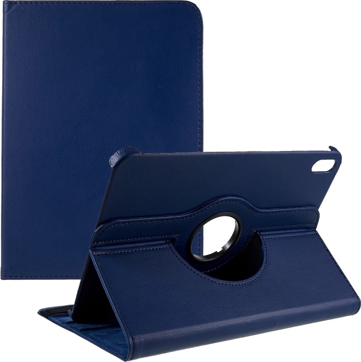 Coverup Tablethoes geschikt voor iPad (2025) / iPad 10.9 (2022) Hoesje - 360° Rotating Book Case - Donkerblauw