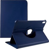 360 Rotating Book Case - Geschikt voor iPad 10.9 (2022) Hoesje - Donkerblauw