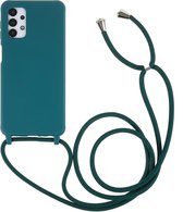 Coverup Hoesje - Geschikt voor Samsung Galaxy A13 5G / A04s Hoesje - Coverup TPU Back Cover met Koord - Biologisch Afbreekbaar - Groen