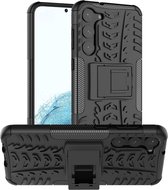 Coverup Rugged Kickstand Back Cover - Geschikt voor Samsung Galaxy S23 Plus Hoesje - Zwart