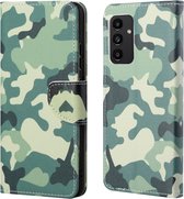 Coverup Book Case - Geschikt voor Samsung Galaxy A13 4G Hoesje - Camouflage