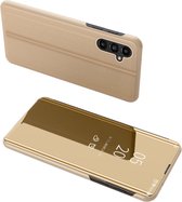 Mirror View Case - Geschikt voor Samsung Galaxy A14 Hoesje - Goud