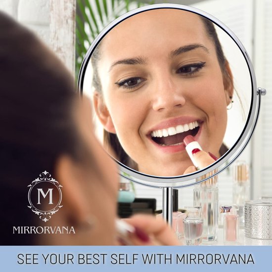 MIRRORVANA 10x vergroting cosmetische spiegel dubbelzijdige make-up MIRRORVANA 10x vergroting cosmetische spiegel dubbelzijdige make-up