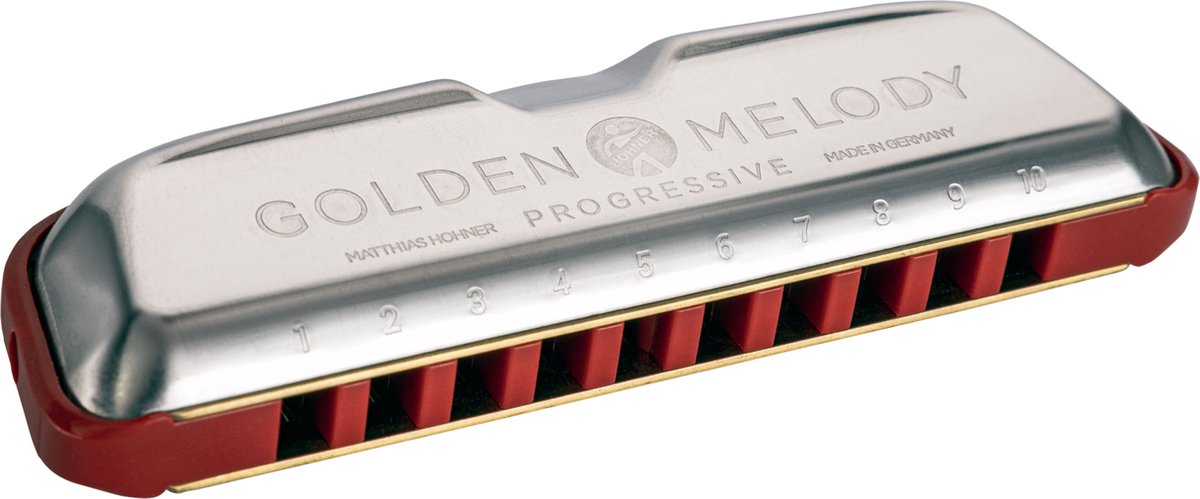 Hohner Golden Melody Progressive, G - Diatonische mondharmonica