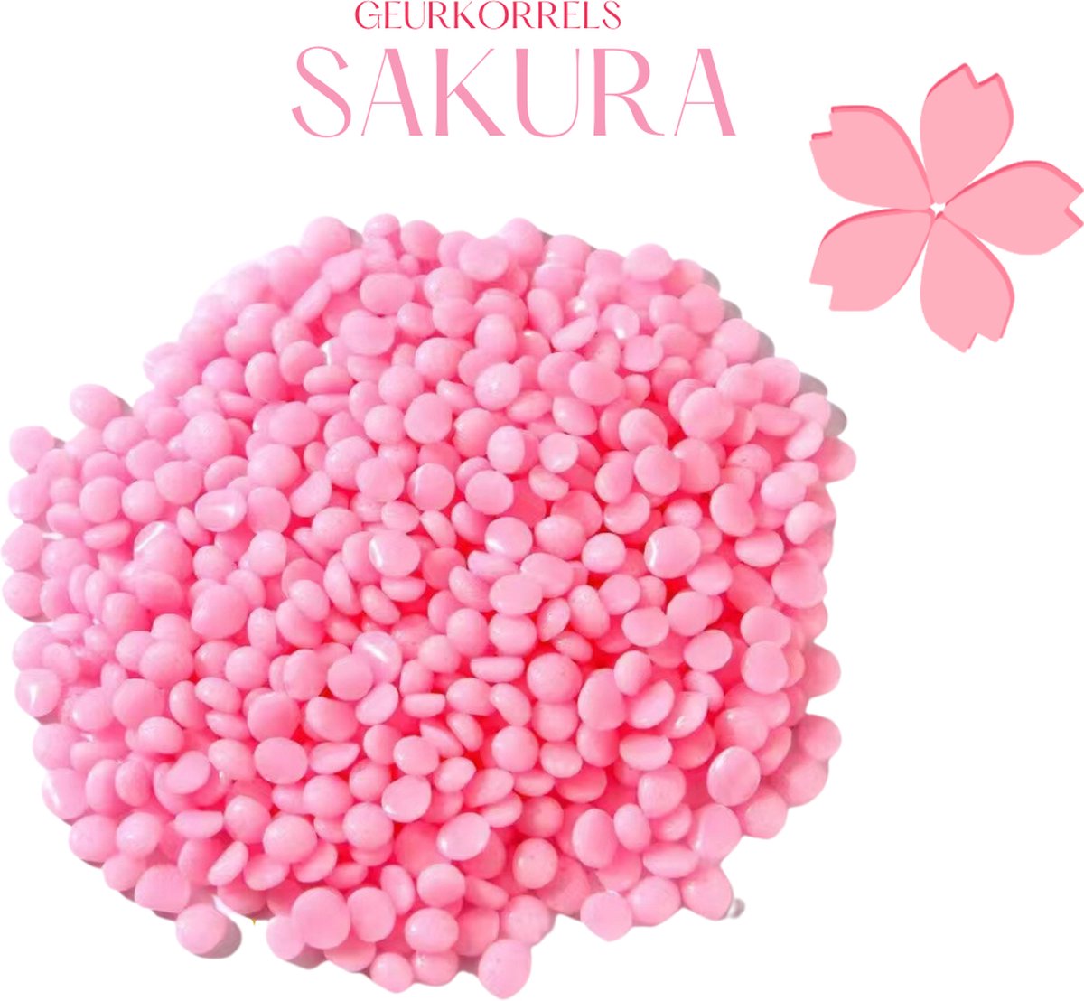 Natuurlijke Geurkorrels Sakura - geurkorrels stofzuiger - geurparels - geurbooster - inclusief organzakje!