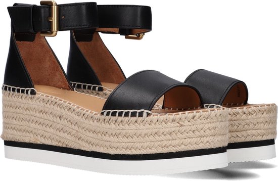See By Chloé Glyn Espadrilles - Dames - Zwart - Maat 38 | bol