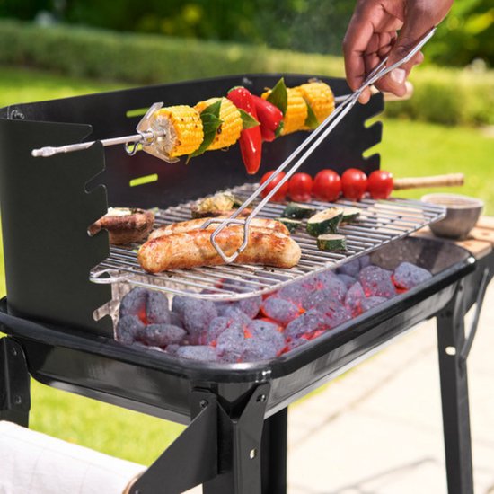 Barbecue van Rlek Online - 4x GRATIS BBQ Accessoires - BBQ - Zwarte Barbecue op Wieltjes - HOUTSKOOL BBQ — afbeelding 4