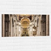 Muursticker - Altaar van Grote Witte Kathedraal - 100x50 cm Foto op Muursticker