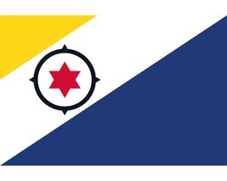 New Age Devi - "90x150cm Vlag Bonaire - Bonairiaanse vlag - met ophangringen"