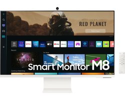 Samsung M8 LS32BM801UU - 4K Smart Monitor - Webcam - USB-C 65w -  32 inch - Wit