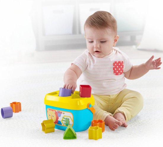 Fisher-Price Baby's Eerste Blokken Vernieuwde Editie - Blokkendoos - 10 Onderdelen - Baby Speelgoed - Fisher-Price