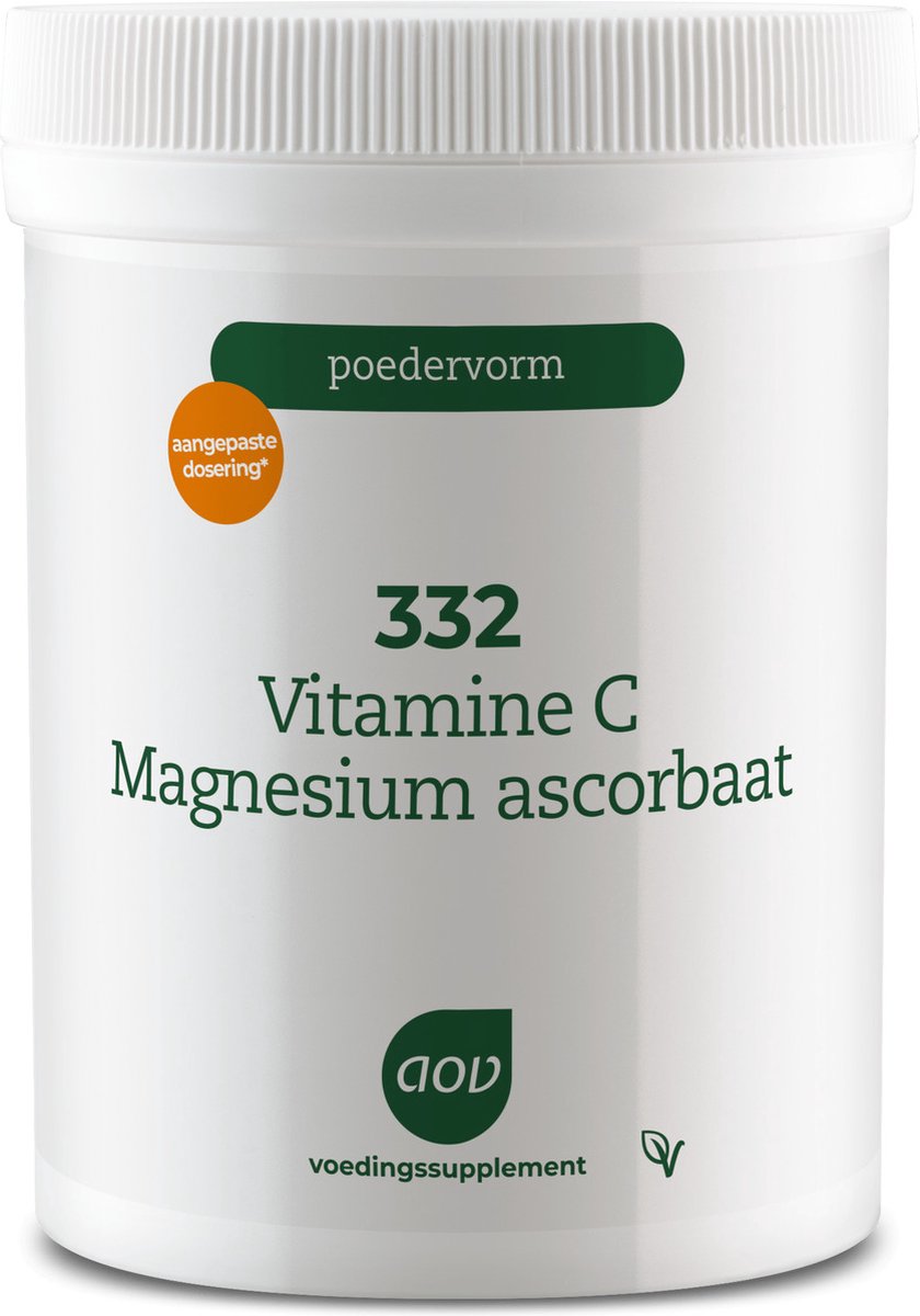 Goedkoopste AOV 332 Vitamine C Magnesiumascorbaat - 250 g - Vitaminen - Voedingssupplementen