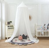 IL BAMBINI - Grande moustiquaire Bébé pour Chambre de bébé - Lit bébé - Crème - Blanc Ivoire - Polyester