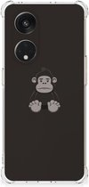 Smartphone hoesje OPPO Reno8 T 5G Hoesje Bumper met transparante rand Gorilla