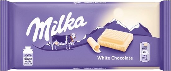 6 Repen Milka Chocoladereep Wit á 100 gram - Voordeelverpakking ...