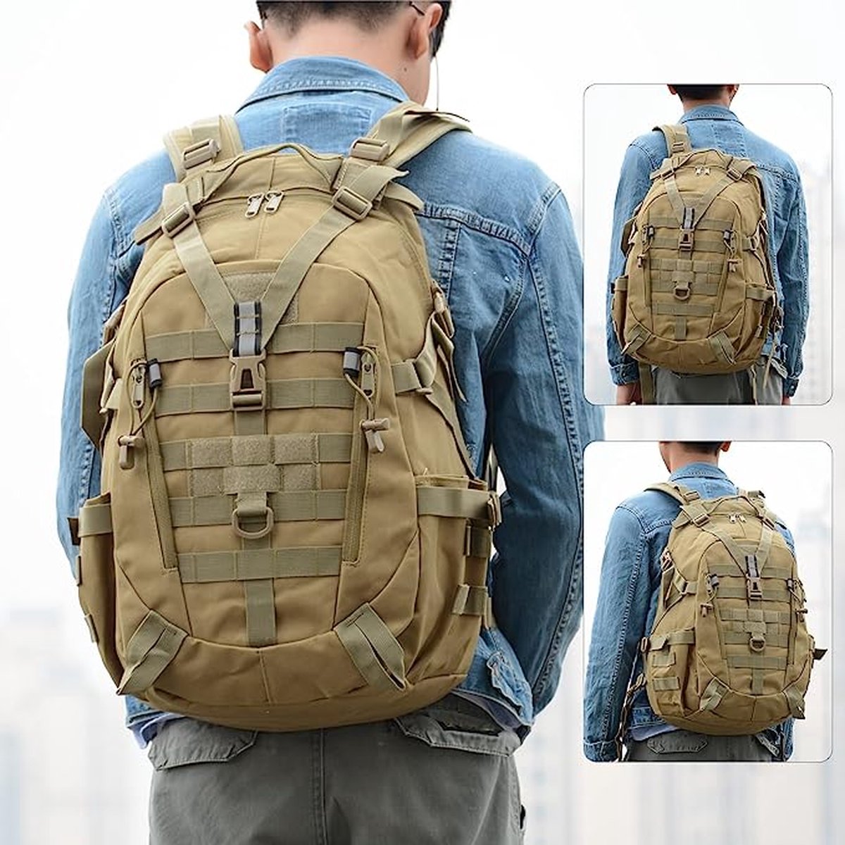 35L Militaire Camping Tas Rugzak Tactische Rugzak Mannen