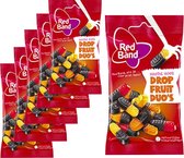 6 Zakjes Red Band Drop/Fruit Duos á 100 gram - Voordeelverpakking Snoepgoed