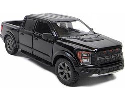 Ford F-150 Raptor (Zwart) (10 cm) 1/36 Kinsmart {Modelauto - Schaalmodel - Miniatuurauto}