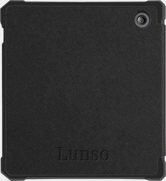 Lunso - Geschikt voor Kobo Libra 2 hoes (7 inch) - Vegan Saffiano Leren sleep cover - Vermeer Melkmeisje van Lunso — afbeelding 2