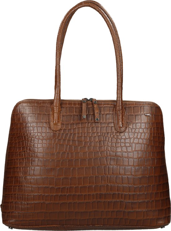 Berba Laptoptas / Werktas /  Aktetas Dames - Laguna -  15 inch -  Leer - Cognac