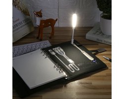 Viatel Luxe Zwart Lederen Dagboek Planner Agenda Relatiegeschenk Smart Power Bank Notebook Met Draadloze Oplader 16G Usb Flash Drive