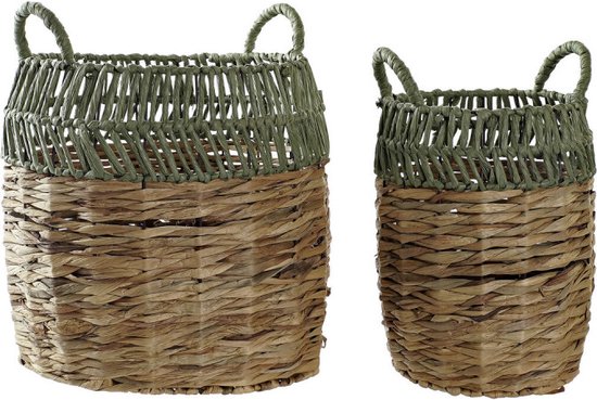 Basket spelset DKD Home Decor Rotan (33 x 33 x 40 cm)