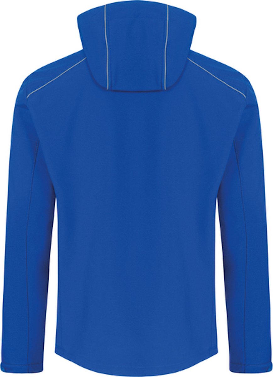 Men’s Softshell Outdoorjas met afneembare capuchon Royal Blauw