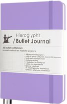 Hieroglyphs Bullet Journal - A5 Notitieboek - 100 Grams Papier - Hardcover Notebook Dotted - met Handleiding en Inspiratie - Nederlands - Lila