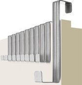 MONTKIARA Deurhaken - Set van 10 roestvrij staal - Geen boorhaken - eenmalig gebruik - kleine sterke kaphaken voor organisatie in de kleinste ruimte