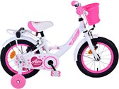 Vélo pour enfants Volare Ashley - Filles - 14 pouces - Wit - Deux freins à main
