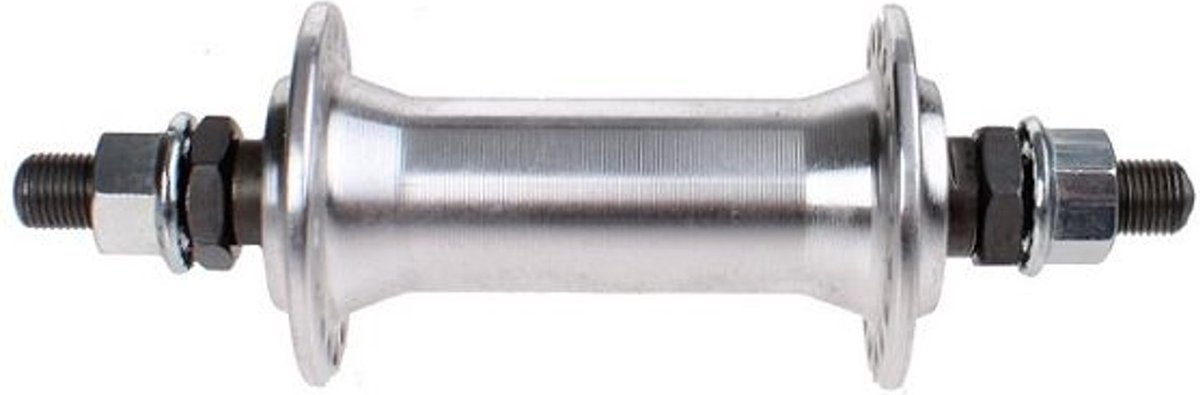 Voornaaf Vinty aluminium 36 gaats met 10 mm vaste as - zilver