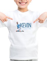 Kevin de Bruyne - Kinder shirt met tekst- Kinder T-Shirt - Wit - Maat 122/128 - T-Shirt leeftijd 7 tot 8 jaar - Grappige teksten - Cadeau - Shirt cadeau - Voetbal tekst- verjaardag