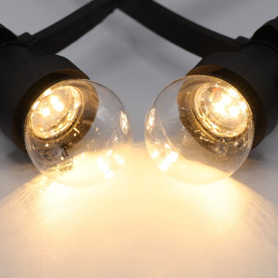 Jeu de câbles barbelés avec lampes LED à intensité variable avec LED en bas