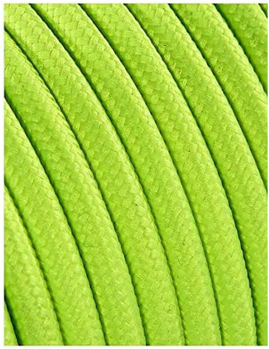 Kabel EDM 2 x 0,75 mm Groen Textiel 5 m