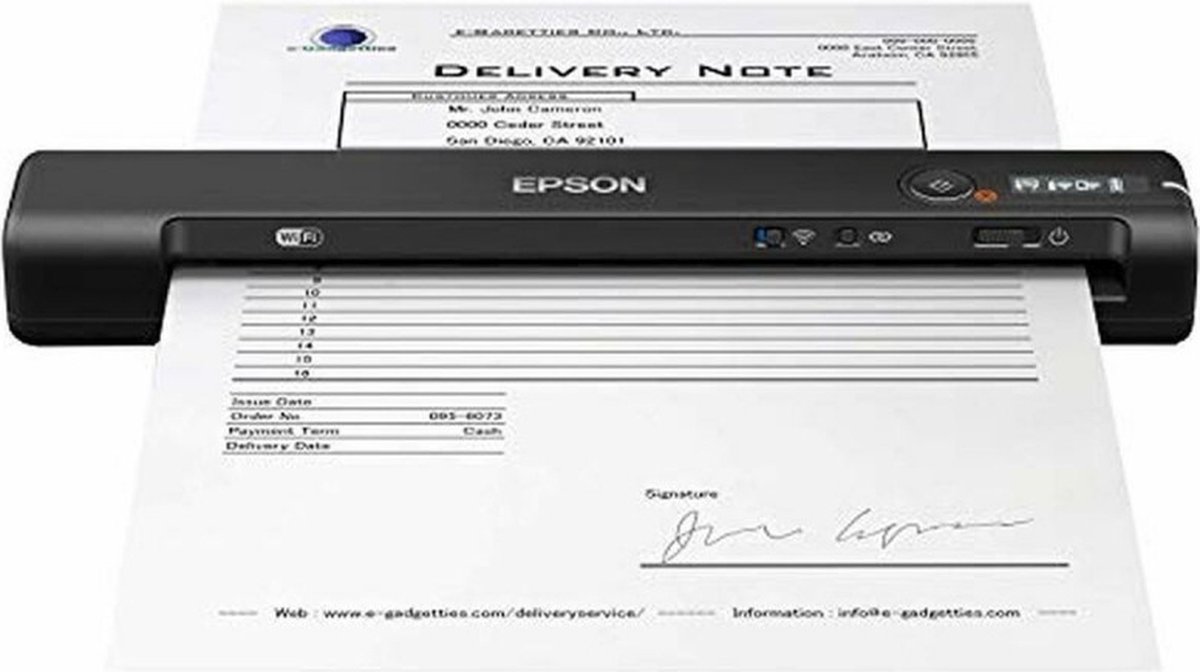 Epson WorkForce ES-60W - Mobiele Scanner - Met Wi-Fi - Zwart thumbnail 6