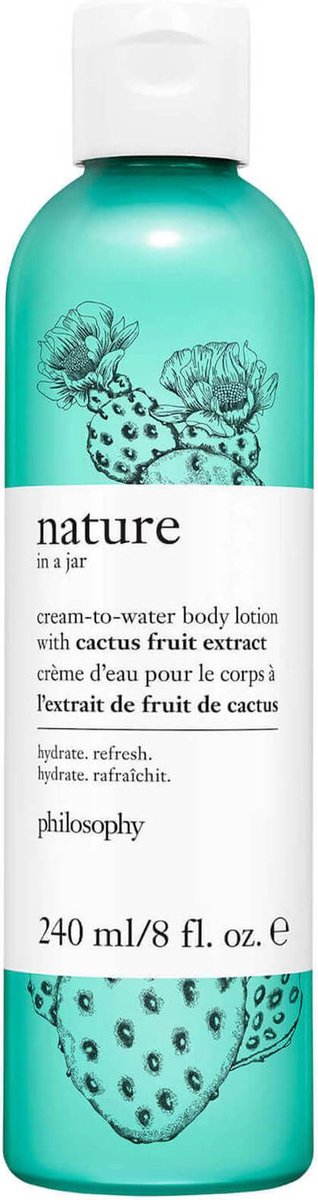 Philosophy Nature in a Jar Cream-to-Water Body Lotion With Cactus Fruit Extract Bodylotion 240 ml