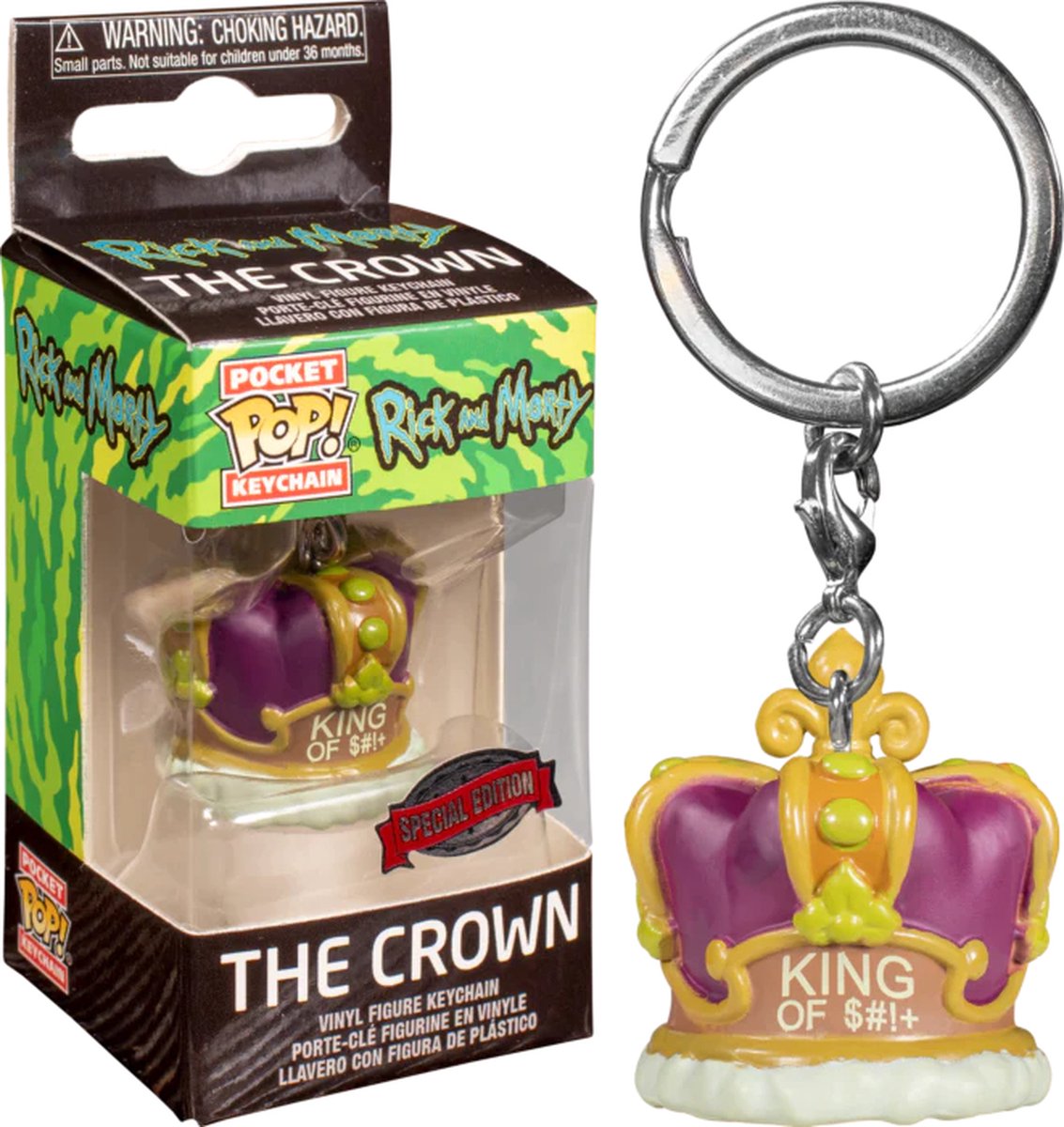 Funko Pocket Pop! Rick and Morty The Crown Special Edition