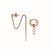 ByNouck Jewelry - Earparty Dot Pearls - Bijoux - Boucles d'oreilles pour femmes - Couleur or - Perles