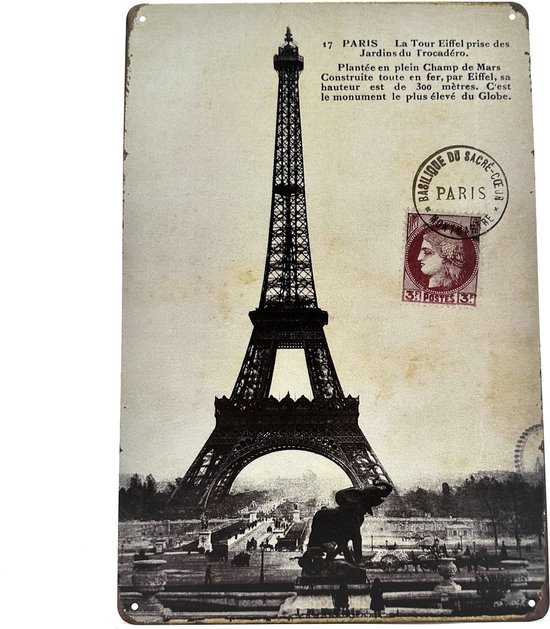 Décoration Maison Métal Plaque Métal Vintage Besim - 20x30cm, Décoration Murale Rétro Pour Café, Maison, Pub Plaque Métal Vintage Xxl