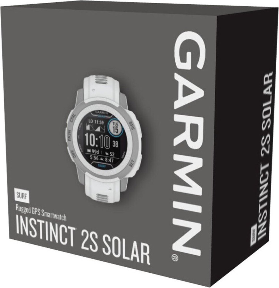 Afbeelding 3 van Garmin Instinct 2S Solar Sporthorloge 40mm Wit Surf Edition