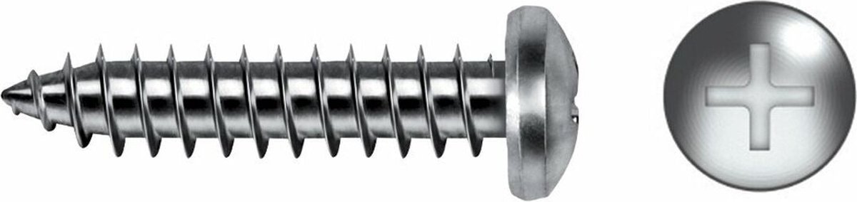 Schroefdoos CELO Ø 4,8 mm 13 mm Phillips Verzinken (500 Stuks) (250 Stuks)