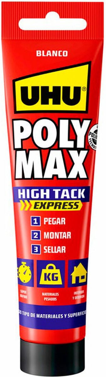 Verzegelaar/kleefstof UHU 6312920 Poly Max High Tack Epress 165 g Wit