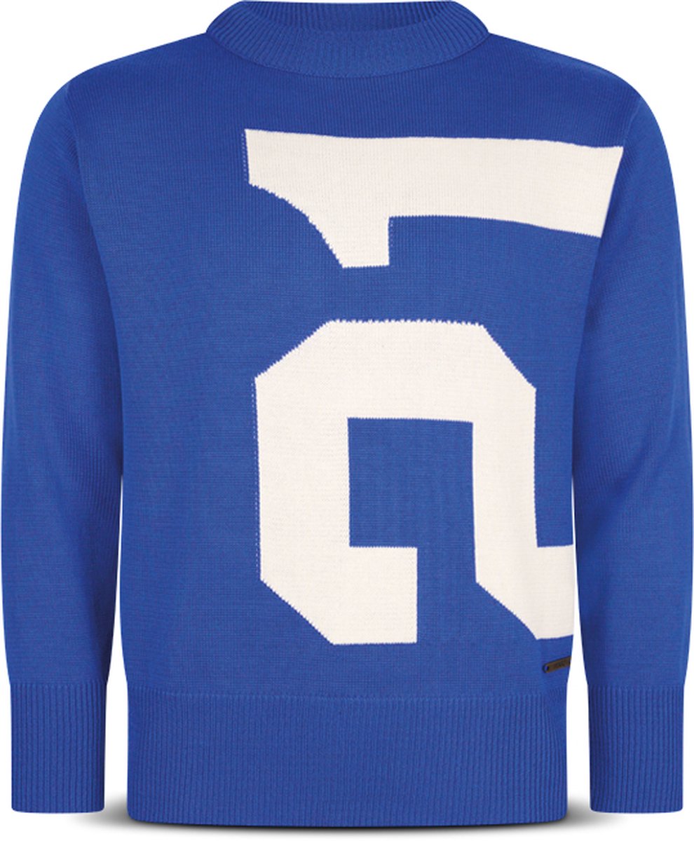FC Kluif 'Pirlo' knitted trui - Maat L / Large - Blauw - Andrea Pirlo inspired - Heren lifestyle sweater