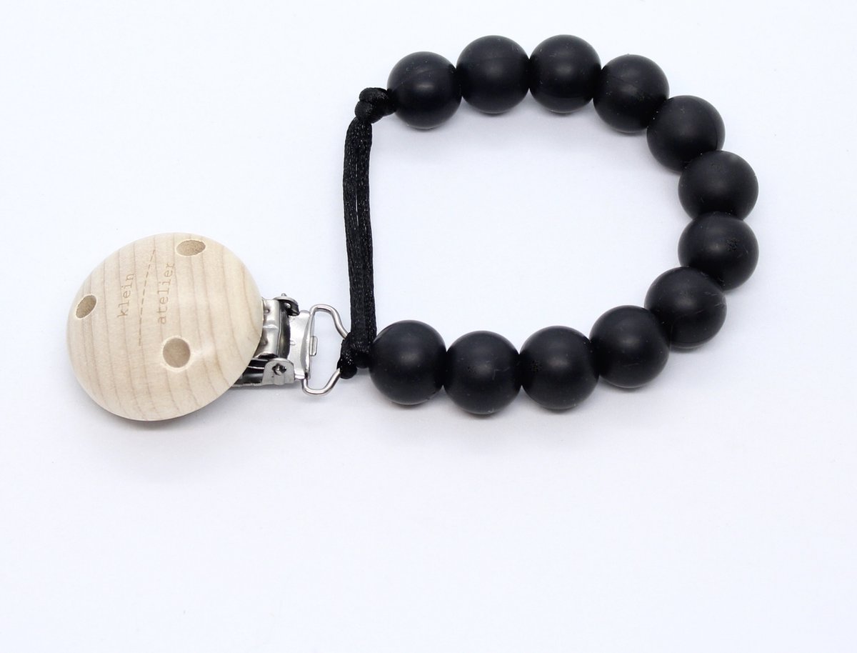 Goedkoopste Fopspeenketting uni-color black