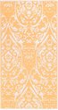 vidaXL Tapis d'extérieur 120x180 cm PP orange et blanc