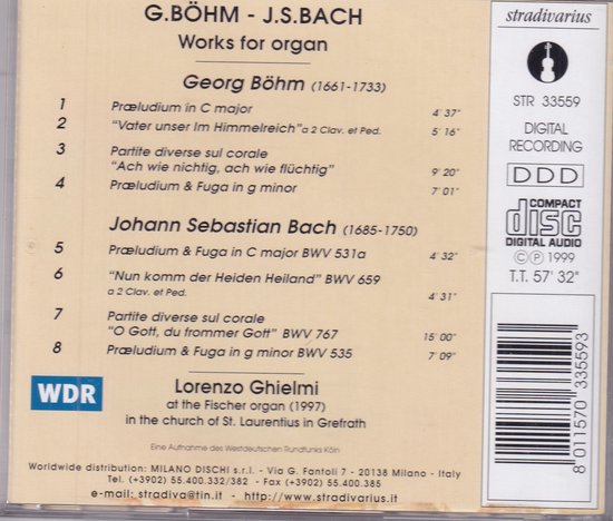 Works for organ - G. Böhm